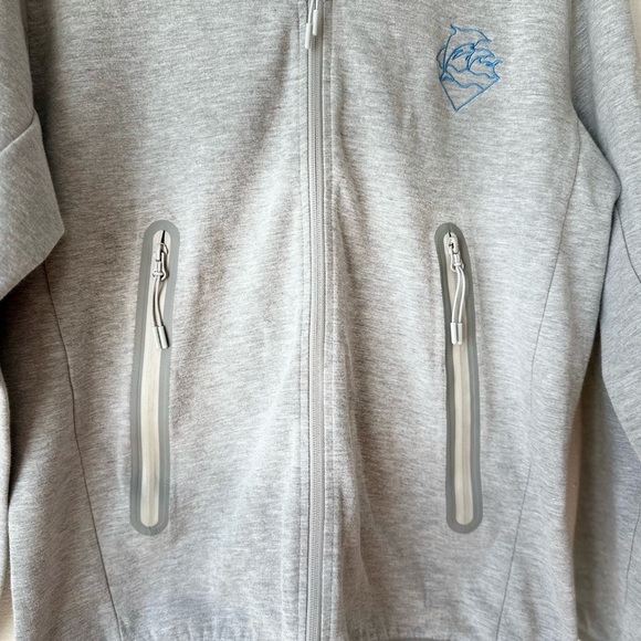 Pink Dolphin Men's Wave Zip Up Activewear Hoodie Jacket - Picture 15 of 16